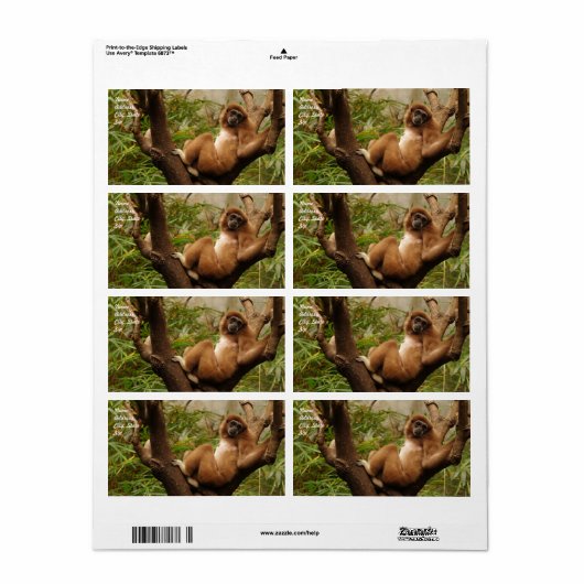 Monkey verzendlabel (Full Sheet)