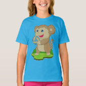 Monkey Volleybal speler T-shirt (Voorkant)