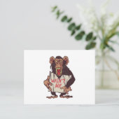 Monkey was mij niet briefkaart (Staand voorkant)