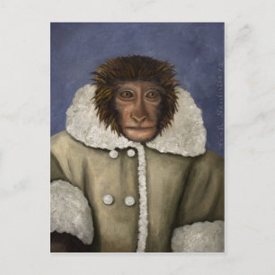 Monkey Wearing Jacket Briefkaart
