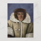 Monkey Wearing Jacket Briefkaart (Voorkant)