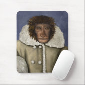 Monkey Wearing Jacket Muismat (Met muis)