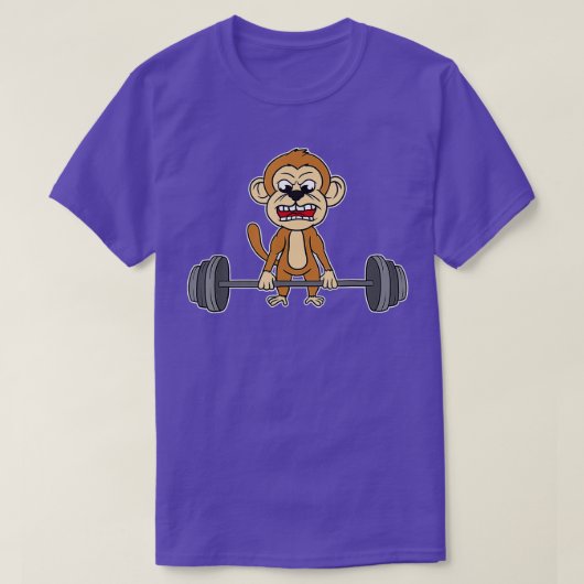 Monkey Weighthijsgereedheid dodelijk T-shirt (Design voorkant)