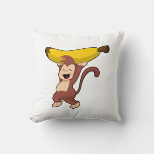 Monkey with Banana Kussen