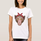 Monkey with Bandana T-shirt (Voorkant)