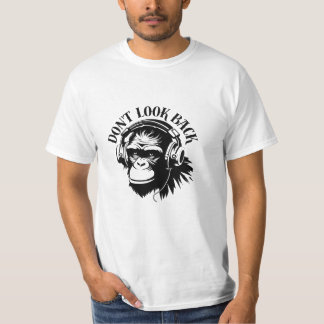 Monkey With Headphones – Focus Tee T-shirt