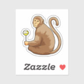 Monkey with Lollipop Sticker (Vel)