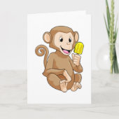 Monkey with Popsicle Kaart (Voorkant)
