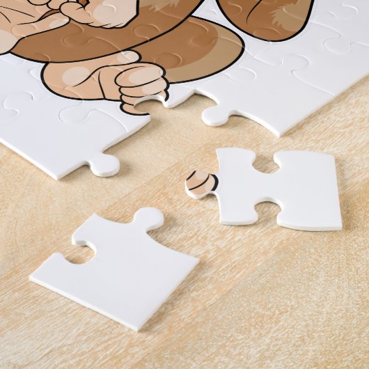 Monkey with Popsicle Legpuzzel (Zijkant)
