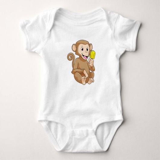 Monkey with Popsicle Romper (Voorkant)