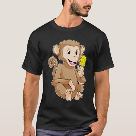 Monkey with Popsicle T-shirt (Voorkant)