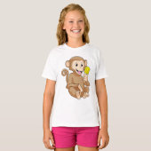 Monkey with Popsicle T-shirt (Voorkant volledig)