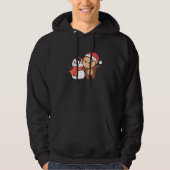 Monkey With Snowman In Winter For Christmas Hoodie (Voorkant)