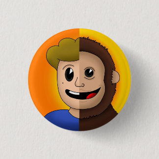 Monkey Wolf Pin Ronde Button 3,2 Cm