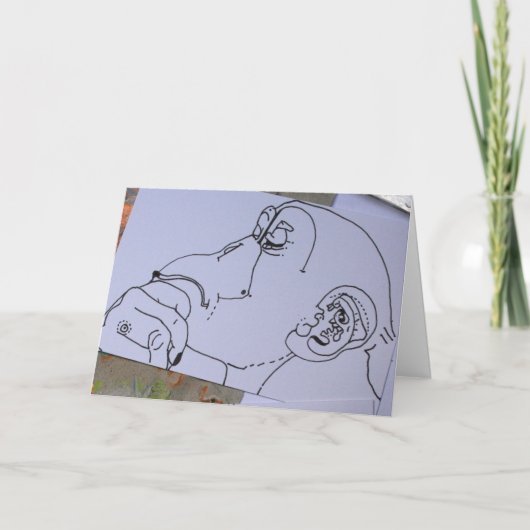 Monkey Year Onconventionele Chinese Zodiac Feestdagen Kaart (Voorkant)