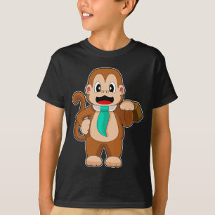 Monkey Zakenman Koffer T-shirt