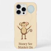 Monkey Zie iPhone Hoesje (Achterkant)