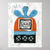 Monkey ziet alle Posters muurkunst (Voorkant)