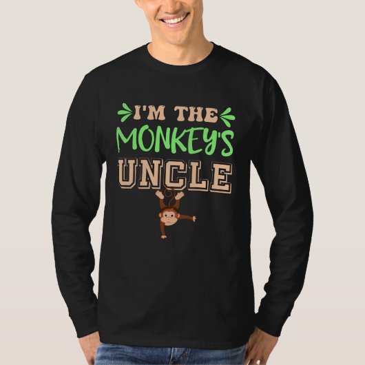 Monkey Zoo Animal Family Uncle T-shirt (Voorkant)