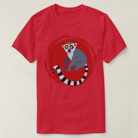 Monkey Zoo Keeper Gift Animal Lemur T-shirt (Design voorkant)