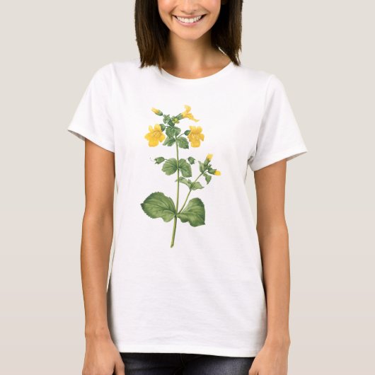 monkeyflower (Mimulus sp.) door Redouté T-shirt (Voorkant)
