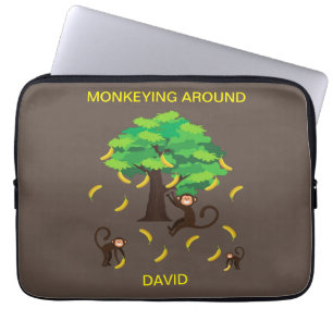 "Monkeying Around" Laptop Sleeve