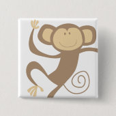 Monkeying Around Square Button (Voorkant)