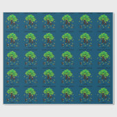 "Monkeying Around" verpakkingspapier voor kinderen Cadeaupapier (Vlak)