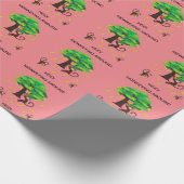 "Monkeying Around" verpakkingspapier voor kinderen Cadeaupapier (Hoek)