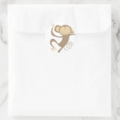 Monkeying rond ronde Stickers (Tas)