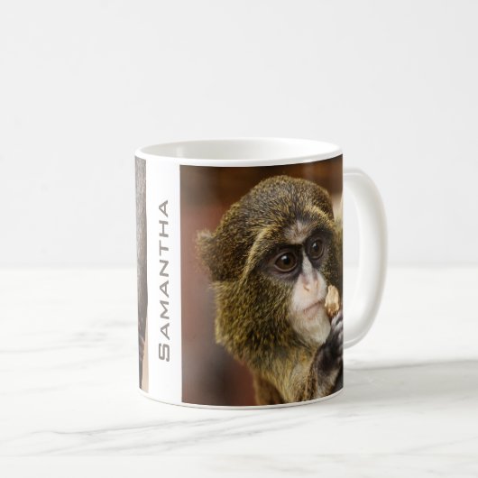 Monkeyklimboom Foto gepersonaliseerd Koffiemok (Voorkant rechts)