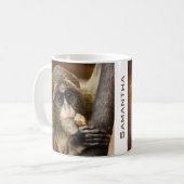 Monkeyklimboom Foto gepersonaliseerd Koffiemok (Voorkant links)