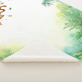 Monkey's Adventure Tummy Time Mat Sherpa Deken (3/4)