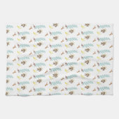 Monkeys Bananas Leaves Kitchen Hand Towel Theedoek (Horizontaal)