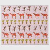 Monkeys Camels Schattige inpakpapier Kinder (Vlak)