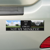 MONKEYS D.C Bumpersticker (Op auto)