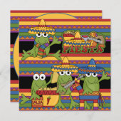 Monkeys Fiesta Gepersonaliseerd Birthday uitnodigi Kaart (Voorkant / Achterkant)