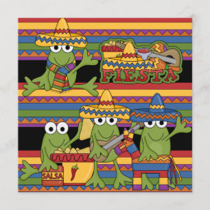 Monkeys Fiesta Gepersonaliseerd Birthday uitnodigi Kaart