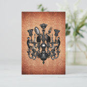 Monkeys on Chandelier ~ Invitations Kaart (Staand voorkant)