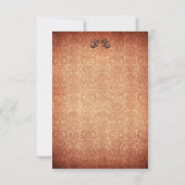 Monkeys on Chandelier ~ Invitations Kaart (Achterkant)