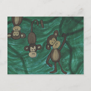 Monkeys Postcards Briefkaart