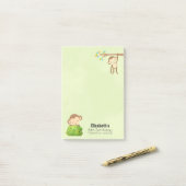 Monkeys Speelse en schattige verjaardag Bedankt Post-it® Notes (Op bureau)
