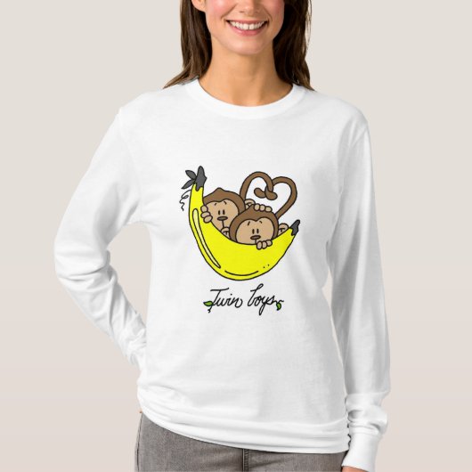 Monkeys Twin Boys Tshirts en cadeaus (Voorkant)