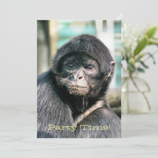 MONKEYS-uitnodiging (Staand voorkant)