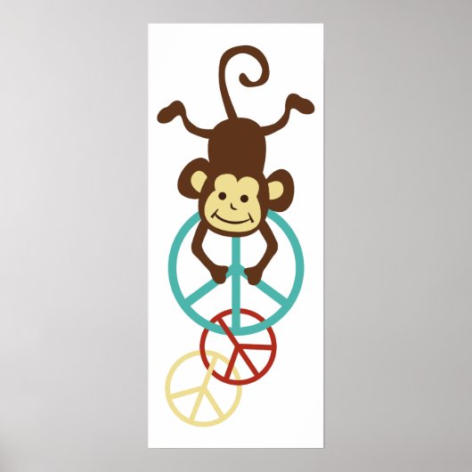 Monkeys voor vredessignalisatie poster (Voorkant)