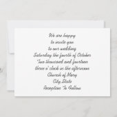 Monkeys Wedding Invitation Sjabloon Kaart (Achterkant)