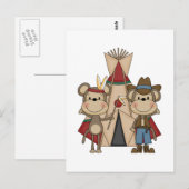 Monkeys Wild West Tshirts en Gifts Briefkaart (Voorkant / Achterkant)