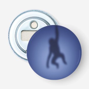 Monkeysilhouet Button Flesopener