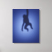 Monkeysilhouet Canvas Afdruk (Voorkant)