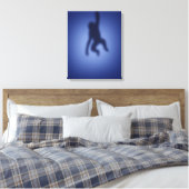 Monkeysilhouet Canvas Afdruk (Insitu (Slaapkamer))